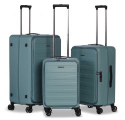 Cestovní kufry sada SEATLE  L,M,S grey-blue TSA