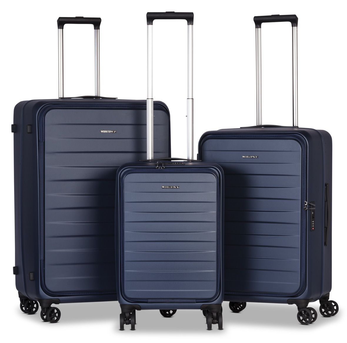 WORLDPACK Cestovní kufry sada SEATLE L,M,S navy blue TSA