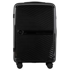 Cestovní kufr WINGS LAPWING POLIPROPYLEN BLACK střední M E-batoh