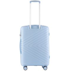 Cestovní kufr WINGS PRIMROSE POLIPROPYLEN LIGHT BLUE střední M TSA E-batoh