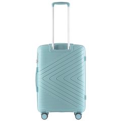 Cestovní kufr WINGS PRIMROSE POLIPROPYLEN MACARON BLUE střední M TSA E-batoh