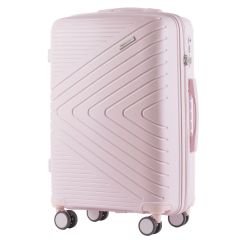 Cestovní kufr WINGS PRIMROSE POLIPROPYLEN PINK střední M TSA
