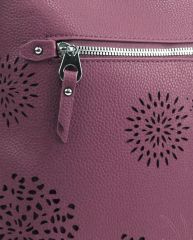 Crossbody dámská kabelka v květovaném designu pastelově fialová 5432-BB BELLA BELLY E-batoh