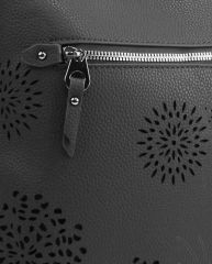 Crossbody dámská kabelka v květovaném designu tmavě šedá 5432-BB BELLA BELLY E-batoh
