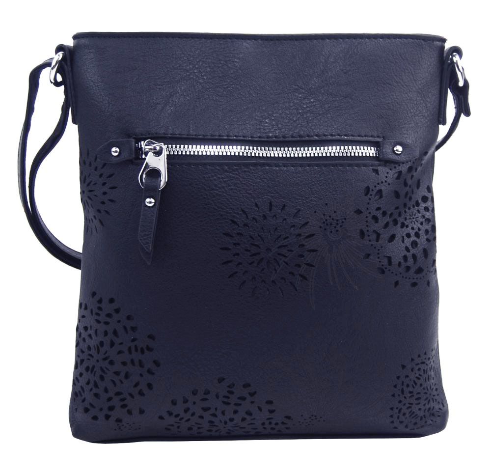 BELLA BELLY Crossbody dámská kabelka v květovaném designu tmavě modrá 5432-BB