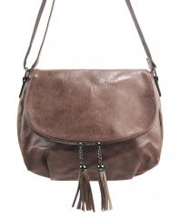 Crossbody dámská měkká kabelka přírodně hnědá INT. COMPANY E-batoh