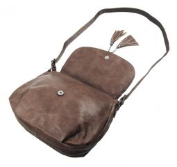 Crossbody dámská měkká kabelka přírodně hnědá INT. COMPANY E-batoh