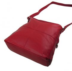 Praktická velká dámská crossbody kabelka 47-MH červená MARIA MARNI E-batoh