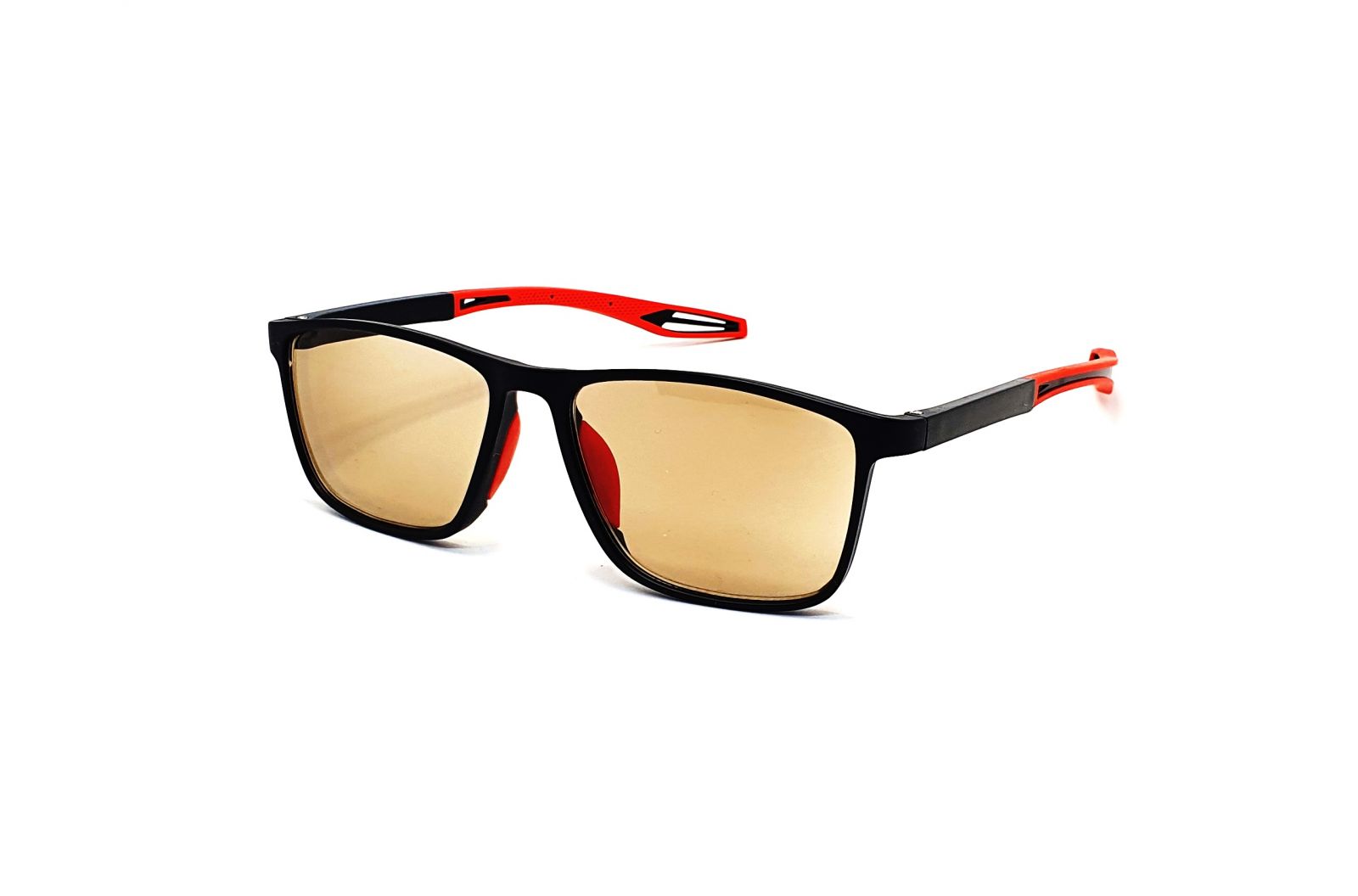 Samozabarvovací dioptrické brýle F04B / -4,00 black/red clear-brown