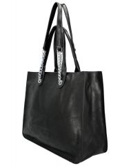 Černá velká dámská kabelka do ruky i přes rameno Urban Style Firenze E-batoh