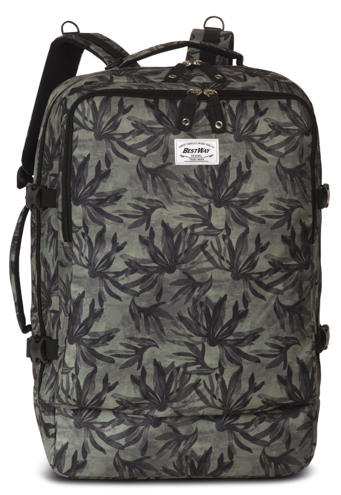 Příruční zavazadlo - batoh Cabin PRO 40252-0126 54x35x20 black / oliv-green
