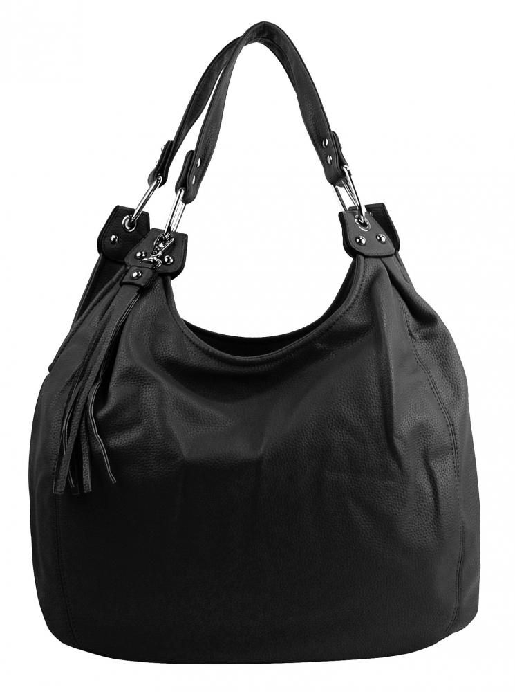 MARIA MARNI Praktická velká dámská kabelka přes rameno černá