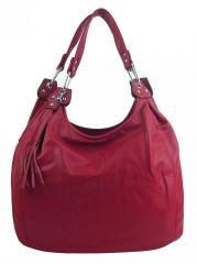 Praktická velká dámská kabelka přes rameno červená MARIA MARNI E-batoh