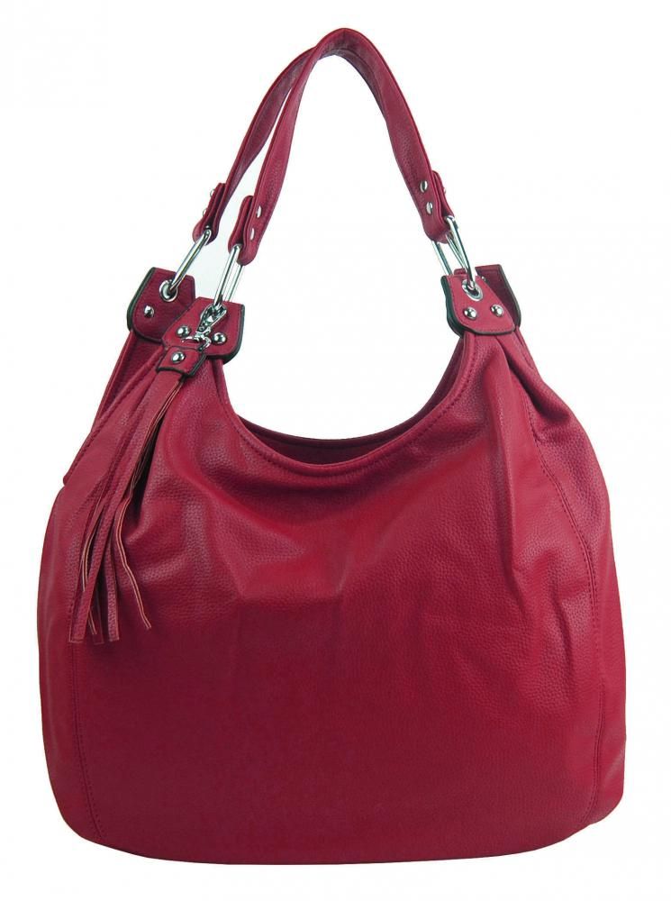 MARIA MARNI Praktická velká dámská kabelka přes rameno červená
