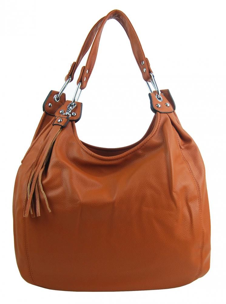 Praktická velká dámská kabelka přes rameno hnědá MARIA MARNI E-batoh