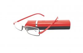 Dioptrické brýle v pouzdru TR810 / +1,50 červené
