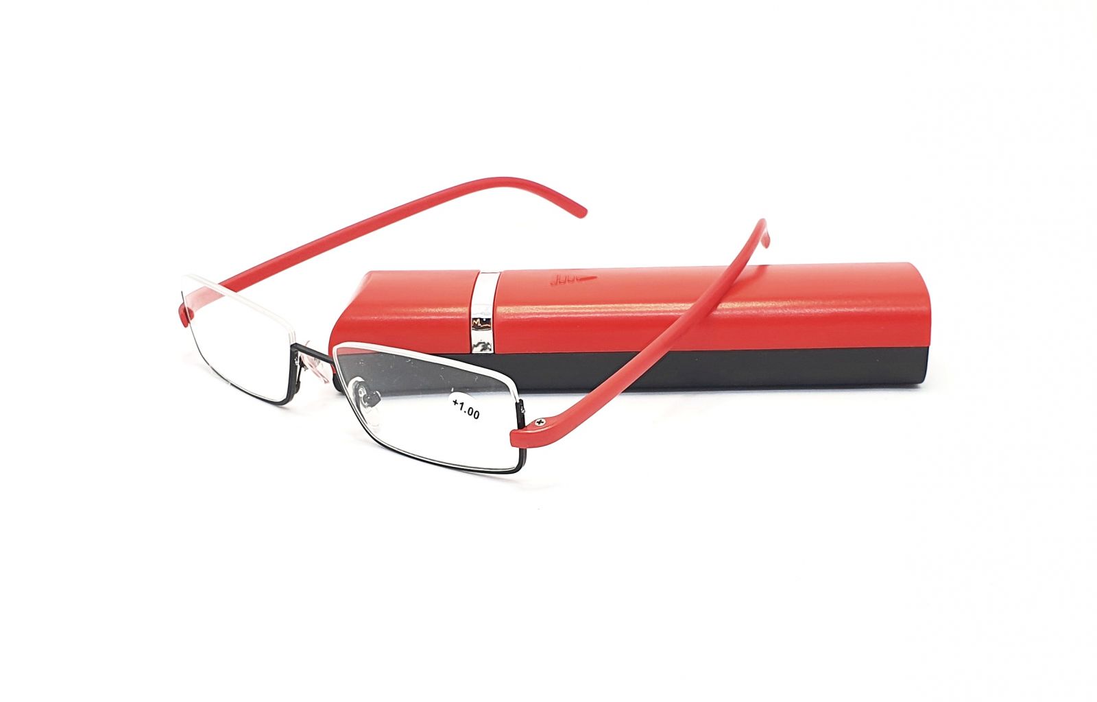 Dioptrické brýle v pouzdru TR810 / +2,50 červené