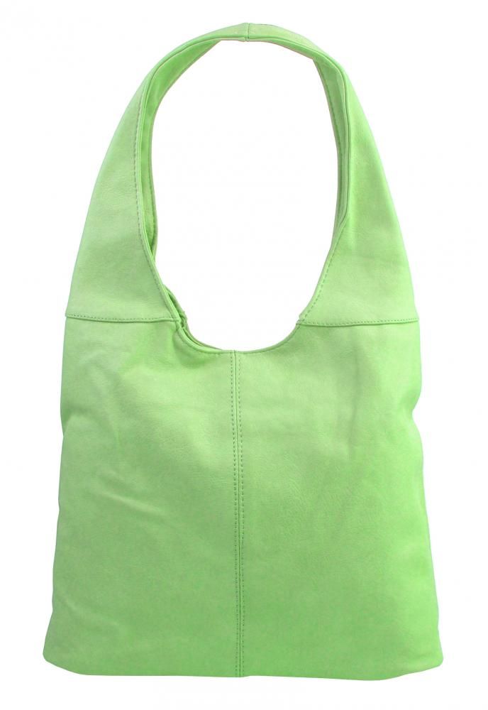 JGL (JUST GLAMOUR) Dámská shopper kabelka přes rameno světle zelená