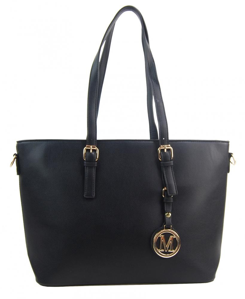 Elegantní černá velká dámská kabelka přes rameno Herisson E-batoh