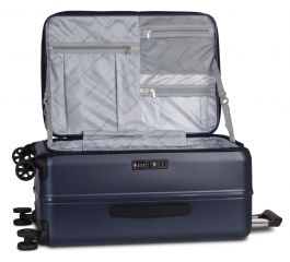 Cestovní kufr SEATLE navy blue TSA střední M