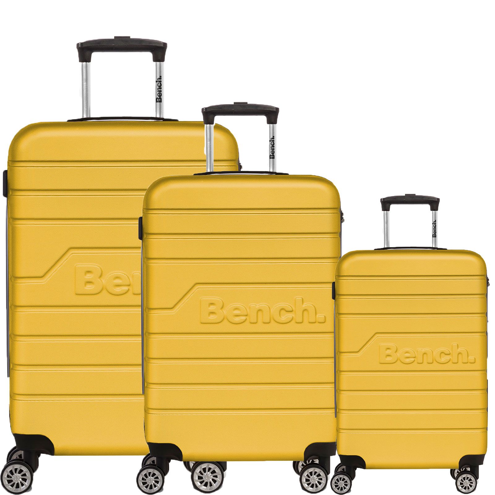 BENCH Cestovní kufry sada ESCAPE L,M,S yellow TSA