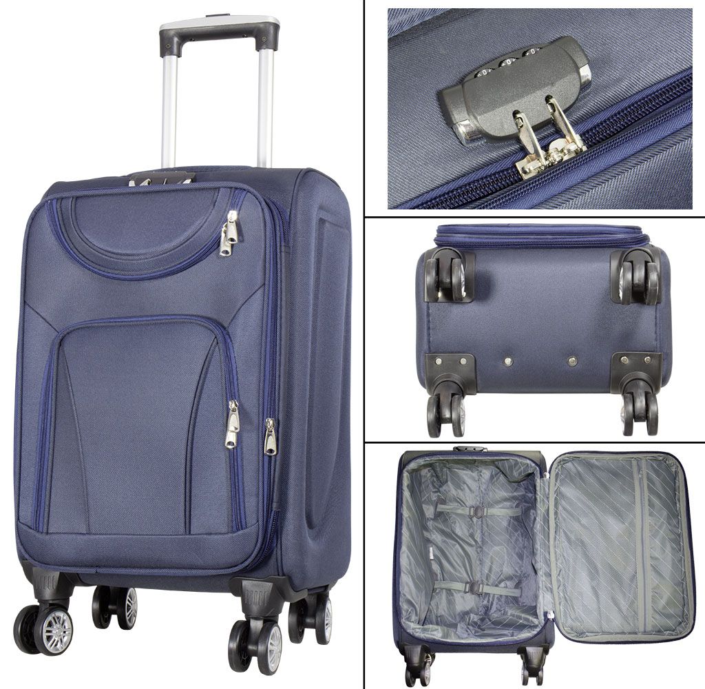 MONOPOL Cestovní kufr MARIBOR XL velký BLUE BRIGHT