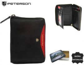 Dárková sada s peněženkou PTN 340.01 Black+Red RFID PETERSON E-batoh