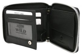 Pánská kožená peněženka N992Z-GV ČERNÁ Always Wild E-batoh