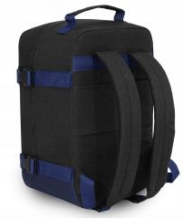 Příruční zavazadlo - batoh pro RYANAIR 2069 40x25x20 BLACK Reverse E-batoh